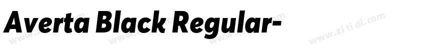Averta Black Regular字体转换